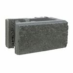 Adbri Masonry 390 x 200 x 215mm Charcoal Versawall Left Corner Block