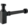 MIXX Matte Black Square Brass Bottle Trap