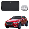 Front Windscreen Sun Shade for Mazda CX-3 2015 - Current DK - Standard 150 x 85 cm - Black