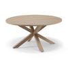 Houston Outdoor 1.5m Round Aluminium Dining Table Light Oak