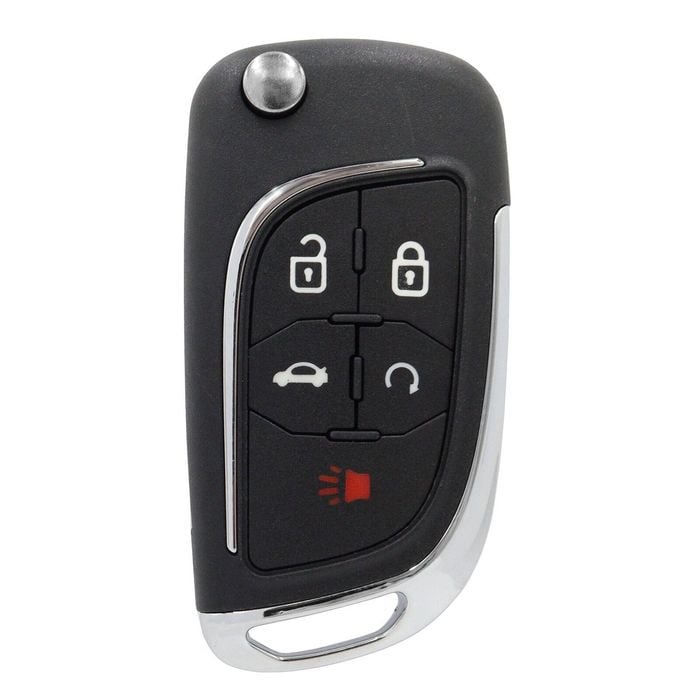 Key Zone Remote Car Key Housing Upgrade to suit Holden Barina, Cruze, Trax, VF Commodore & more - 5 Button - HU100 Blade