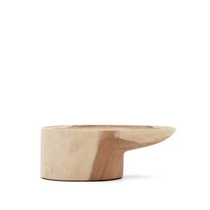 Mosi solid mungur wood coffee table with stand 90 x 50 cm
