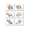 Cinnamon Placemats Cork Backed Set of 6 A Brush with the Bush