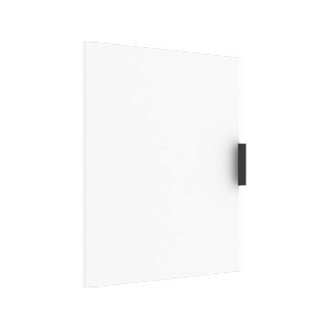 Lugna 768 x 600 x 16mm White Left Hand Door - White 600mm