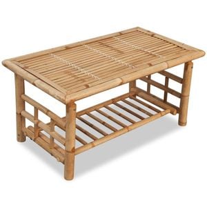 vidaXL Coffee Table Bamboo Living Room Tea Table Living Room Sofa Side Desk