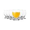 LAV Nectar Footed Tumbler Glasses - 280ml - Clear - Pack of 6
