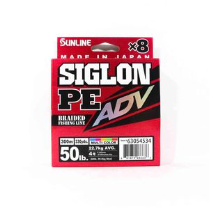 Sunline Siglon PE ADV X8 Multi Colour Fishing Line 300m 50lb