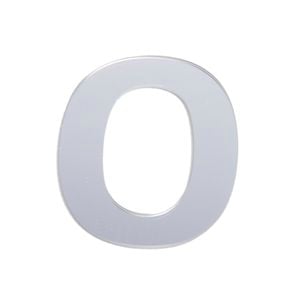 Sandleford 25mm Silver Self Adhesive House Number 0 - 0