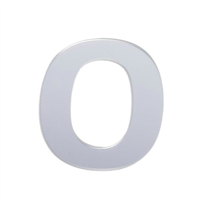 Sandleford 25mm Silver Self Adhesive House Number 0 - 0