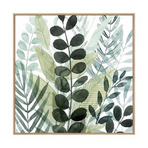 Artey | Forest Forage III - Framed Canvas - Natural Frame - 120 x 120cm
