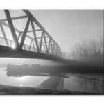 Bridge Over the Mittel land Canal   Print 100% Australian Made 120 x 90cm  (Stretched)