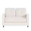 Ufurniture 2-Seater Sofa 132cm Loveseat Sofa Small Couch for Living Room Small Spaces Apartments Beige
