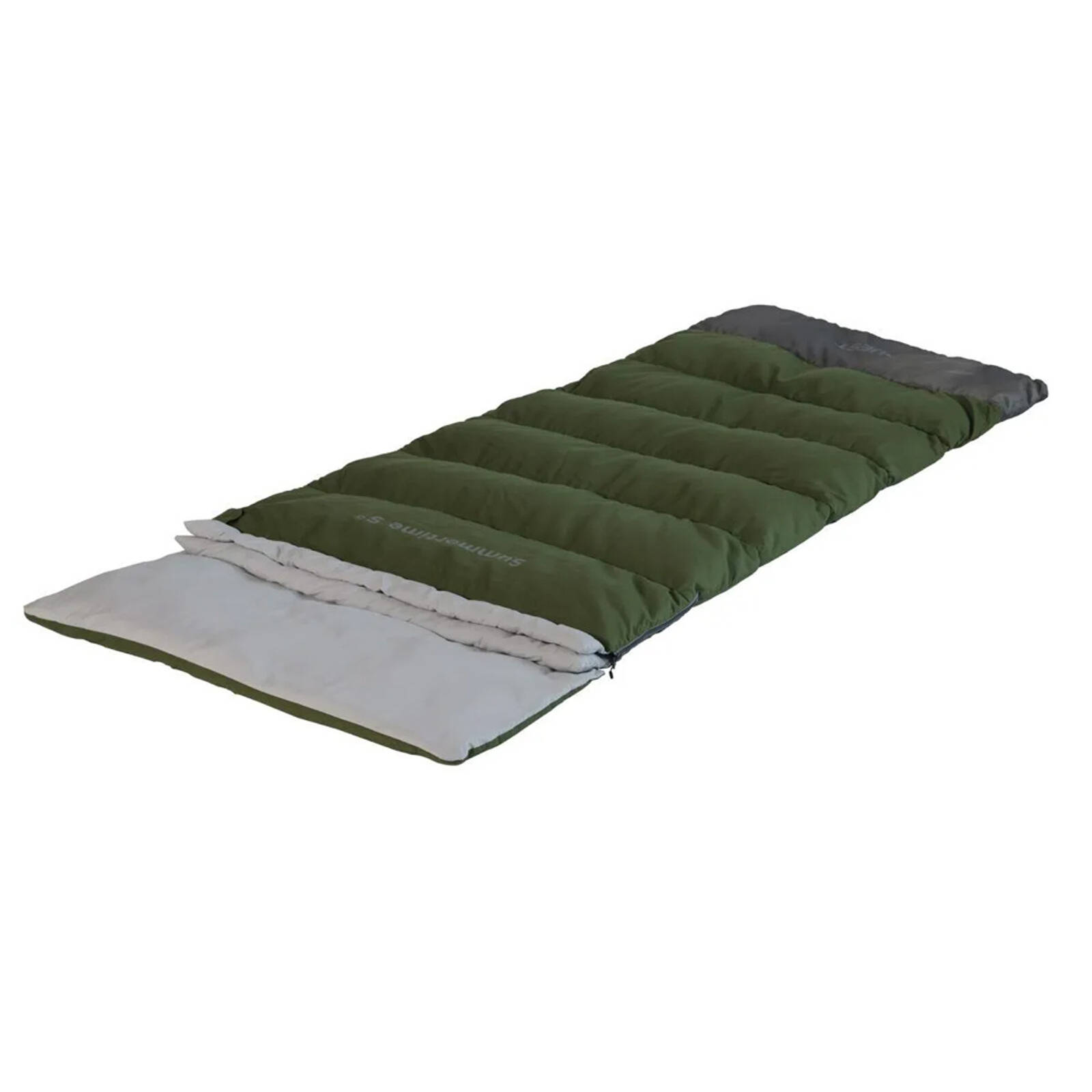 Quest 235cm Summertime Outdoor Camping Sleeping Bag Green Bunnings Australia