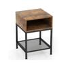 Costway 3-tier End Bedside Table Nightstand Sofa Coffee Table