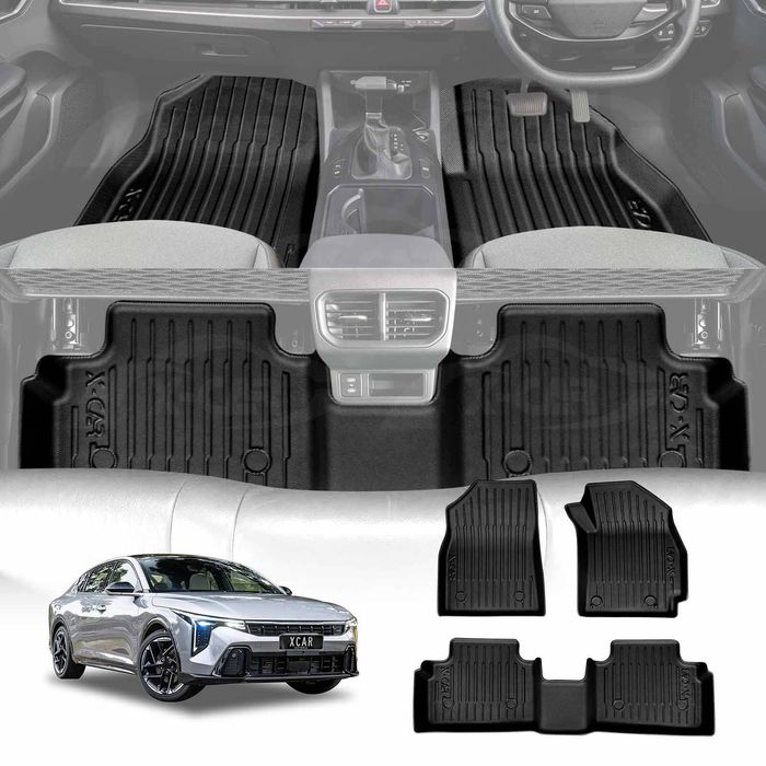 3D Floor Mats for Kia K4 2024-Onwards Heavy Duty All Weather Car Mats Carpet Liner Set