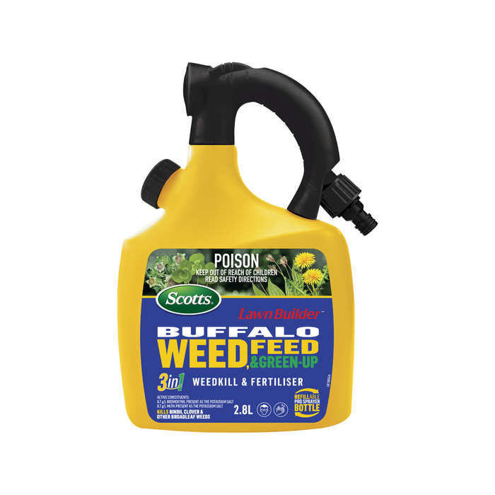 Scotts Lawn Builder Buffalo Weed Feed & Green Up Refillable Bottle