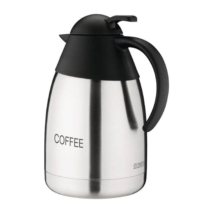Olympia Insulated Coffee Jug Domed Lid 1500ml Thermal Beverage Server Carafe