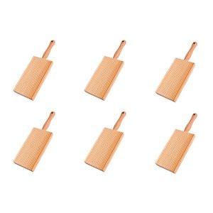 6PK Al Dente Gnocchi Board Rubberwood Home Kitchen Cooking