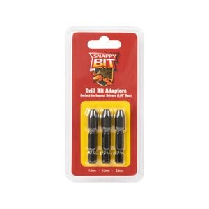 Snappy Bit 1.0 - 2.0mm Drill Bit Adapter Pack of 3