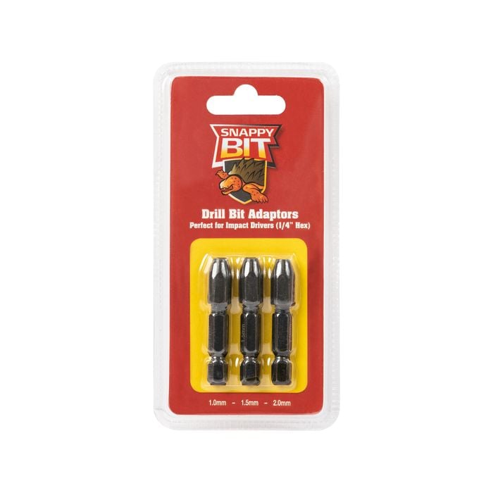 Snappy Bit 1.0 - 2.0mm Drill Bit Adapter Pack of 3