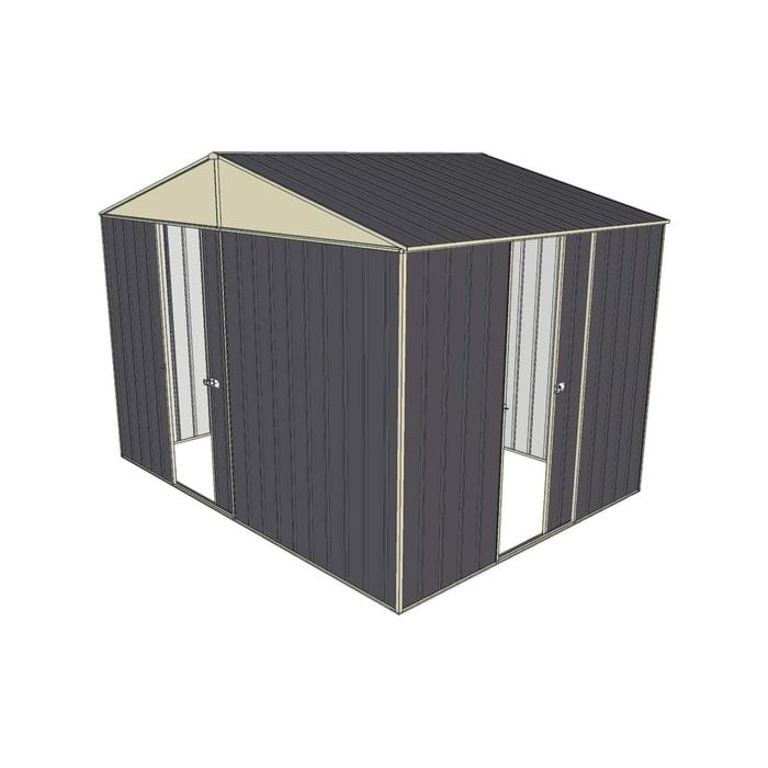 Build-a-Shed 3.0 x 2.3 x 2.3m Gable Single Sliding Side Door Shed - Grey