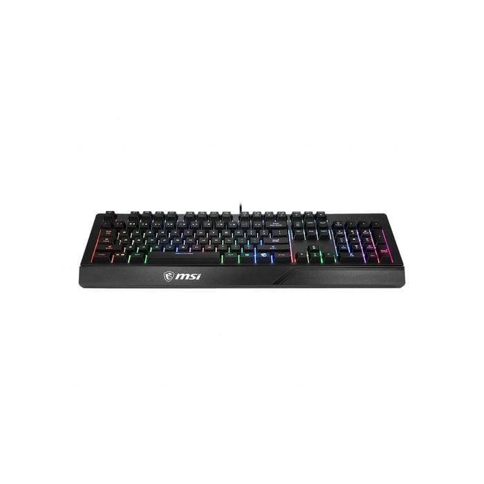Msi Rgb Gaming Keyboard Uk Layout With Rainbow Lighting Effect [vigor Gk20]