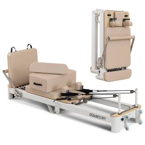 Powertrain Velora Pilates Reformer Machine Aluminium Foldable Multifunctional Home Gym Equipmen
