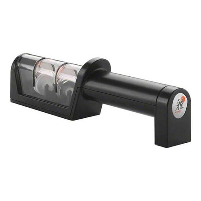 Miyabi Pull-Through Ceramic/Diamond Knife Sharpener - Black