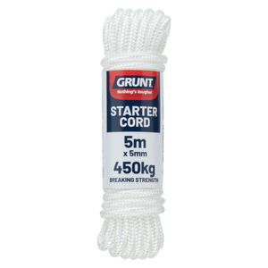 GRUNT 5mm x 5m White Starter Cord