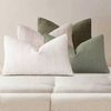 Gioia Casa 4-Pack Linen Look Cushion Covers 30cm x 50cm - Green Neutrals