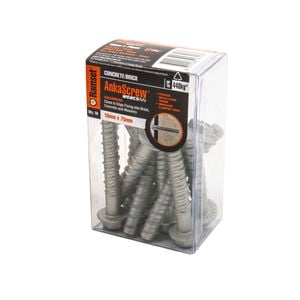 Ramset 10 x 75mm Galvanised AnkaScrew Masonry Anchor - 10 Pack