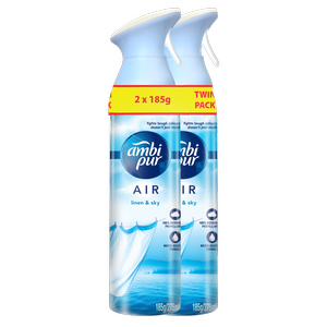 Ambi Pur 185g Linen & Sky Air Freshener - 2 Pack