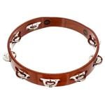 Meinl Percussion 1 Row Steel Jingles African Brown Tambourine