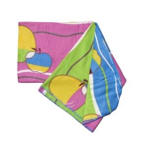 Assorted Extra Large Print Polar Fleece Throw Rug 150 x 200 cm Colourful Apples