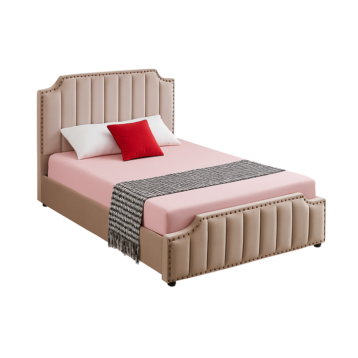 Elegant Collections Champagne Santosa King Bed