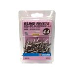 Zenith Blind Rivet Sealed Alum 1/8"D x 1/4"G 100pk
