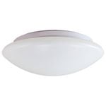 Click 10W 260mm IP44 Tricolor LED Oyster Ceiling Light