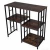 Costway Kitchen Bakers Rack Microwave Stand Table Elevated Bar Cabinet