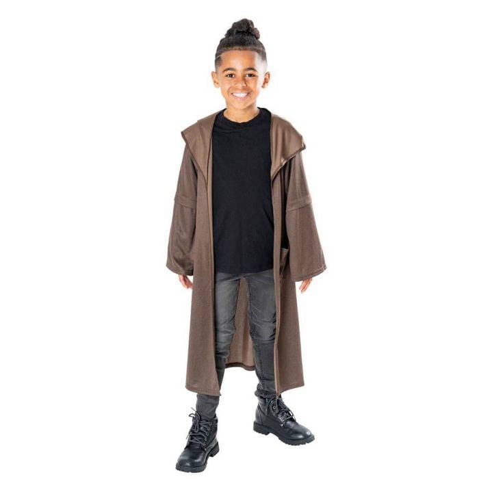 Obi Wan Kenobi Child Jedi Robe Accessory Set with Hooded Cloak, 7-8-YRS