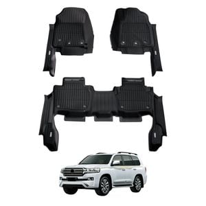 AUSGO 7D Injection Floor Mats For Toyota LandCruiser 200 Series LC200 Altitude / VX / Sahara 2012-2021 Floor Liners