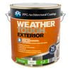 PPG Paints 4L White Semi Gloss Weather Tough Exterior Paint - 4L