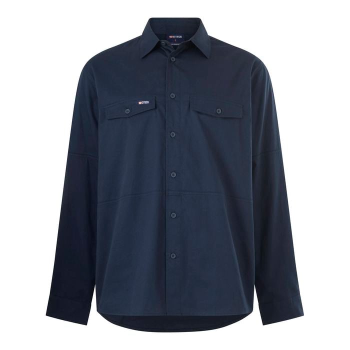 Citeco Navy Long Sleeve Shirt - Size S