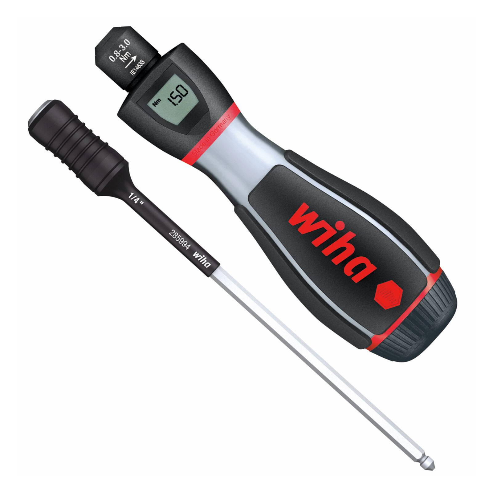 Wiha 195mm 0.8 - 3.0 NM Torque Screwdriver Hex With Digital Scale product image