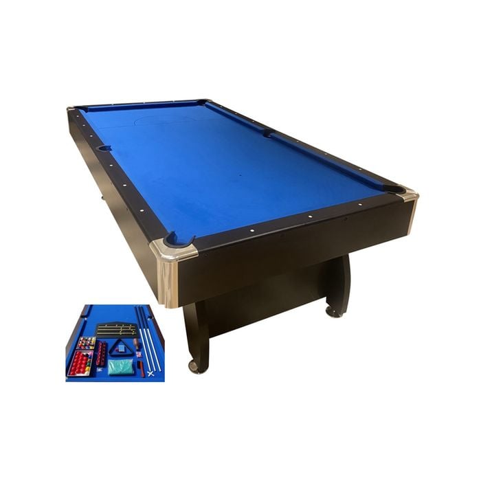 Pub Size Pool Table 8FT Snooker Billiard Table 25mm Table Top With Ball Return