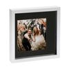 Nicola Spring 10" x 10" White 3D Box Photo Frame - 6" x 6" Mount