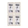 4PK Braz Venice Collage Image Photo Document Display Frame 8x16 Inches Beech