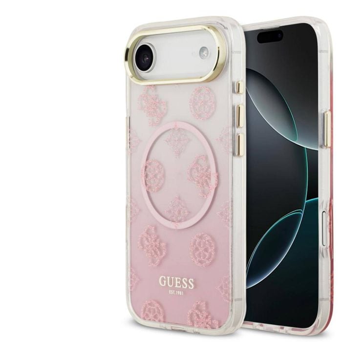 Guess Peony Gradient Glitter Edition For Iphone Air - Pink