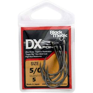 Black Magic DX Point PTFE Coated Fishing Hook Small Pack 5/0