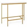 Costway Porch Console Table Side Table End Table Dining Tablbe Gold