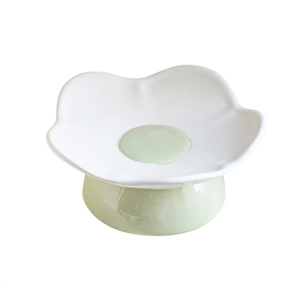 Sweet Flower Pet Ceramic Bowl - Green